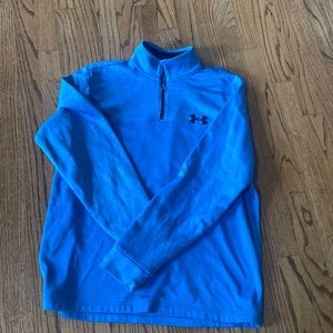 Mens Under Armour 1/4 zip up turquoise